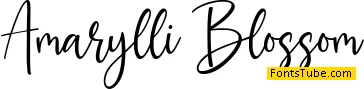 Amarylli Blossom Font