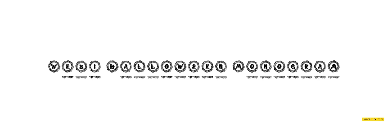Webi Halloween Monogram