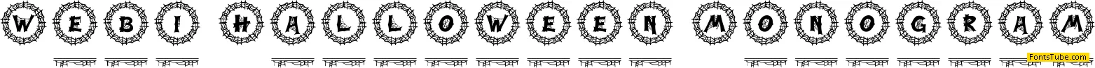 Webi Halloween Monogram