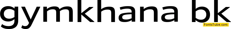 Gymkhana Font