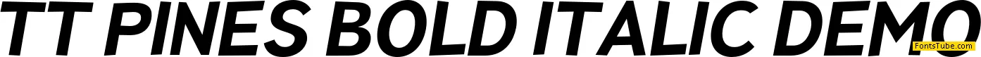 TT Pines DEMO Font