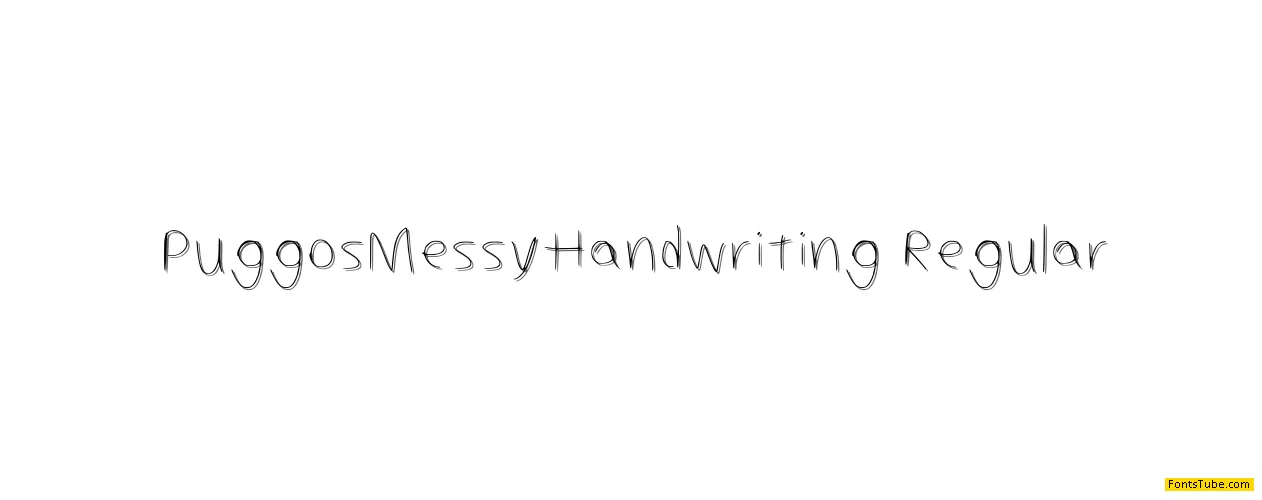 Puggos Messy Handwriting