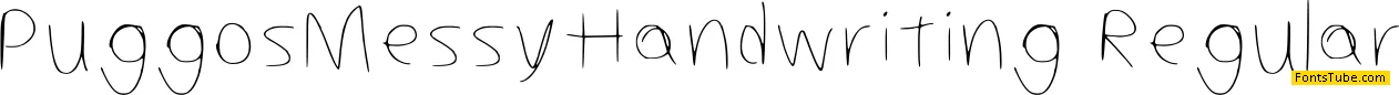 Puggos Messy Handwriting