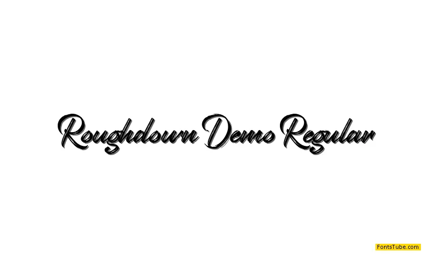 Roughdown Demo Font