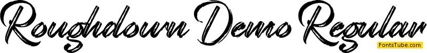 Roughdown Demo Font