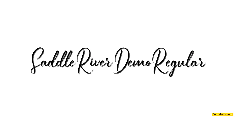 Saddle River Demo Font