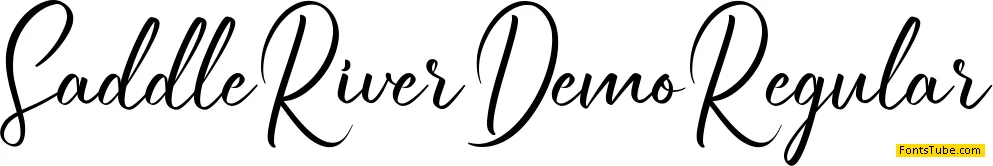 Saddle River Demo Font