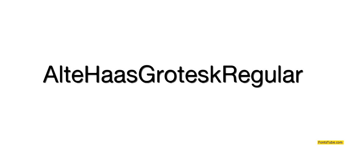 Alte Haas Grotesk Font Family