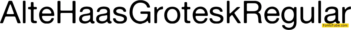Alte Haas Grotesk Font Family