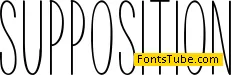 Supposition Font