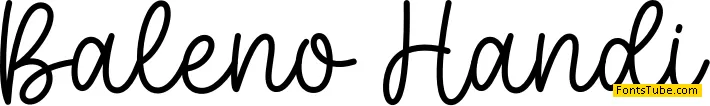 Baleno Handi Font
