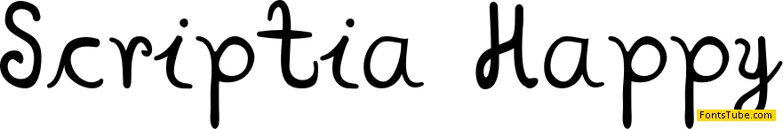 Scriptia Happy Font