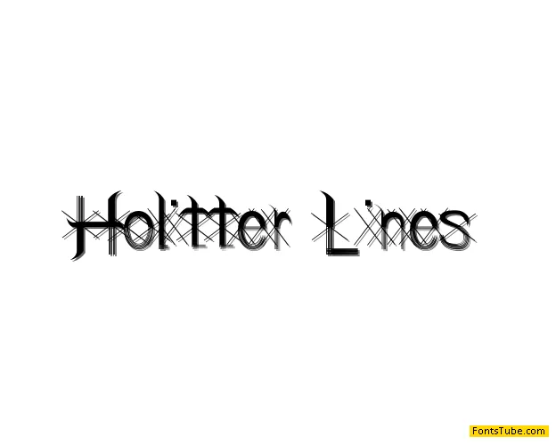 Holitter Lines Font
