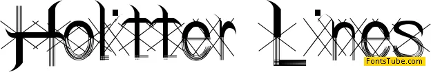 Holitter Lines Font