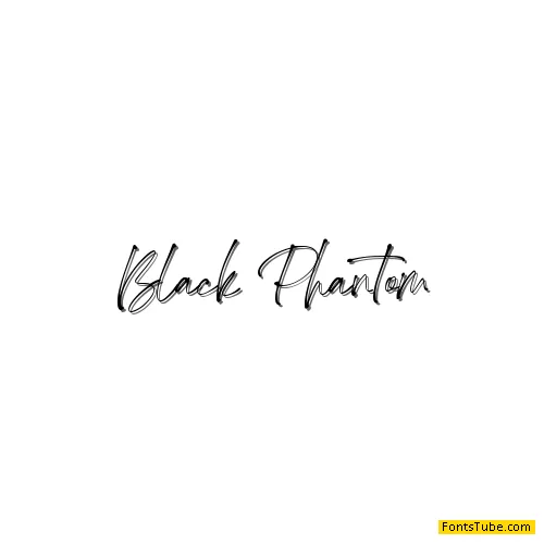 Black Phantom Font