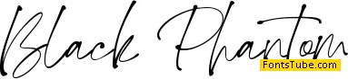 Black Phantom Font