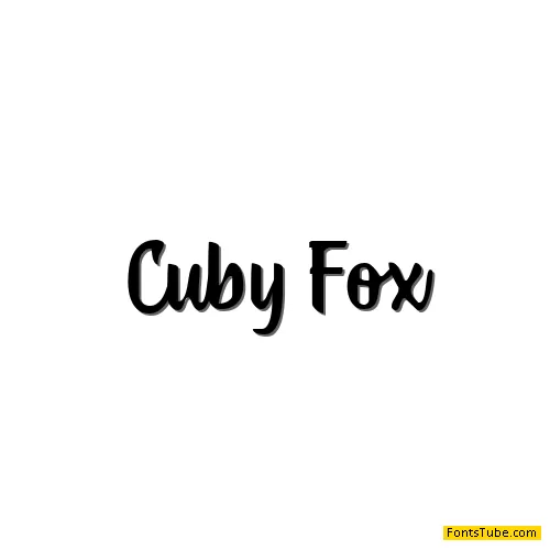 Cuby Fox Font