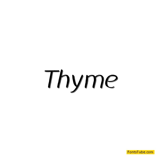 Thyme Font