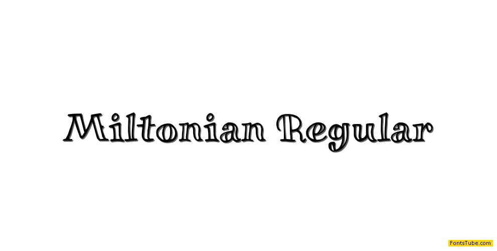 Miltonian Font Family