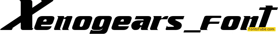 Xenogears Font
