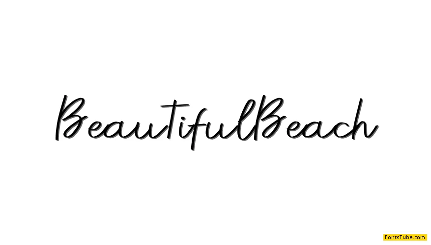 Beautiful Beach Font
