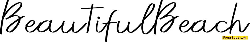 Beautiful Beach Font