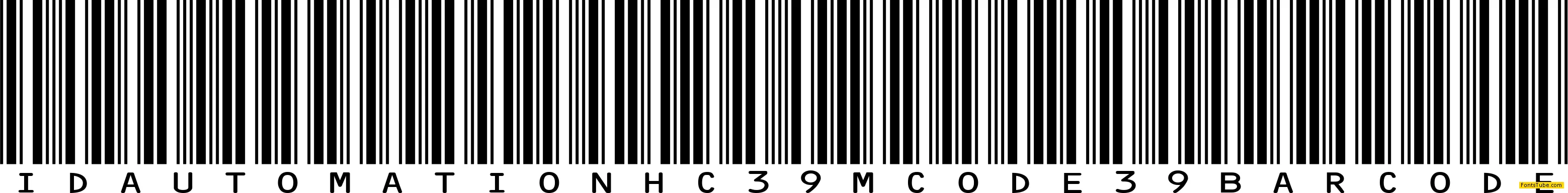 IDAHC39M Code 39 Barcode Font