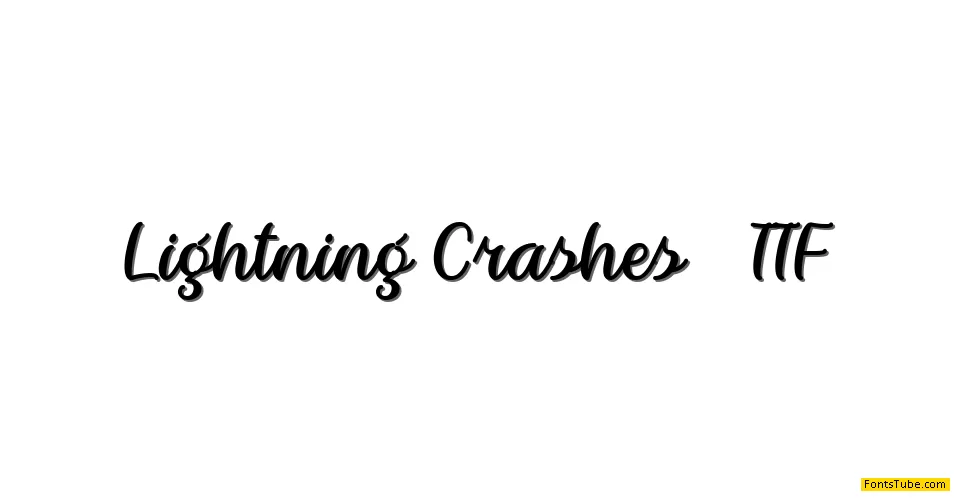 Lightning Crashes Font
