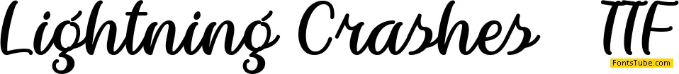 Lightning Crashes Font