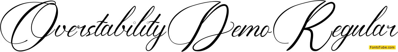 Overstability Demo Font