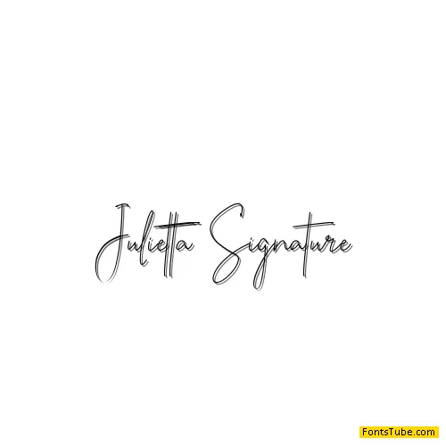 Julietta Signature Font