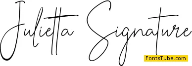 Julietta Signature Font