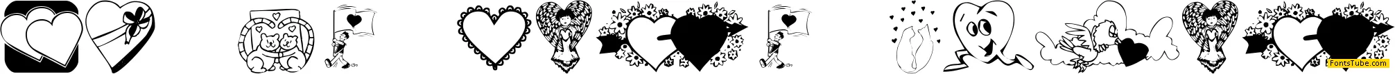 KR Be Mine Again Font
