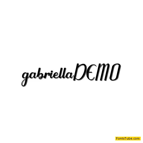 gabriella - Personal Use Font Free Font Download | Fonts Tube