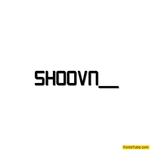 Shoom Vertical Font