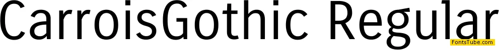 Carrois Gothic Font