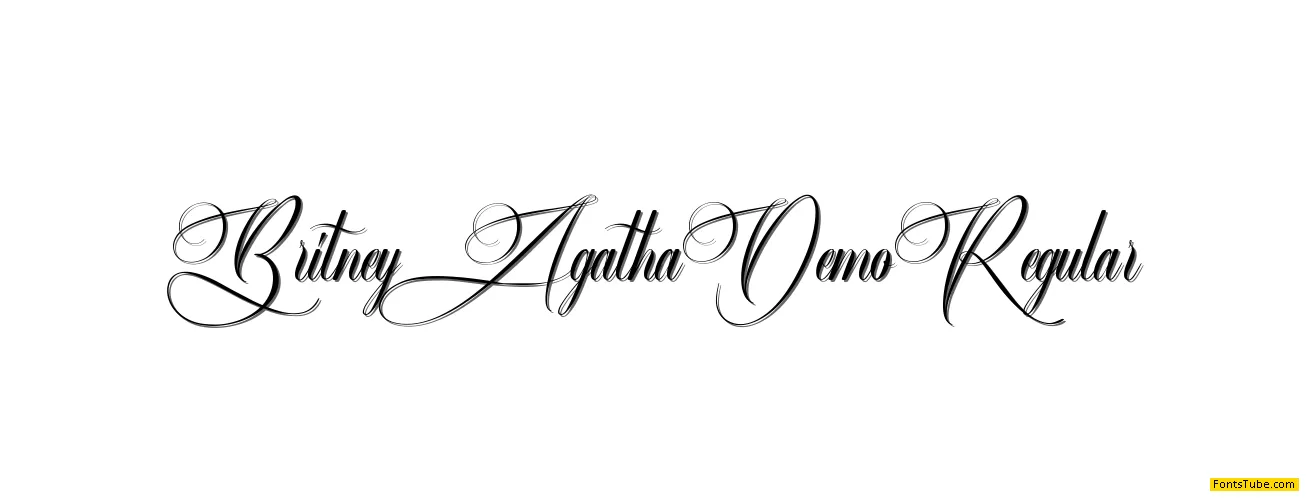 Britney Agatha Demo Font