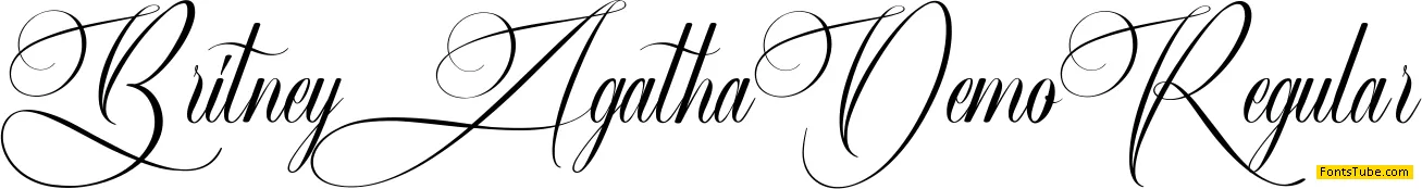 Britney Agatha Demo Font