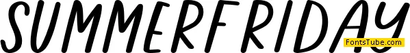 Summerfriday Font