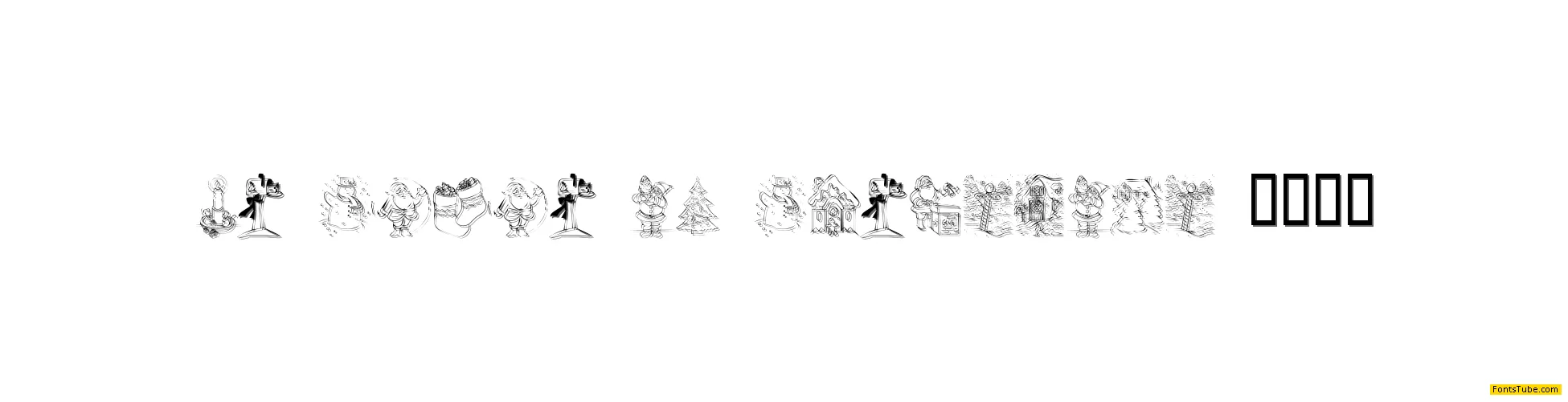 KR Color Me Christmas 2002 Font