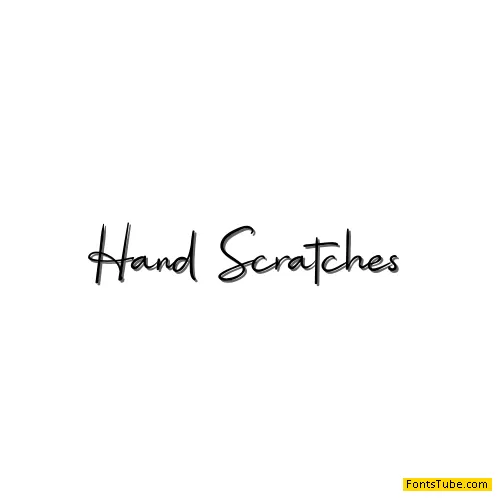 Hand Scratches Font