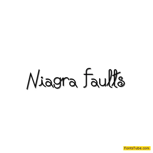 Niagra Faults Font