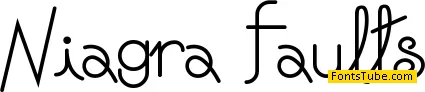 Niagra Faults Font