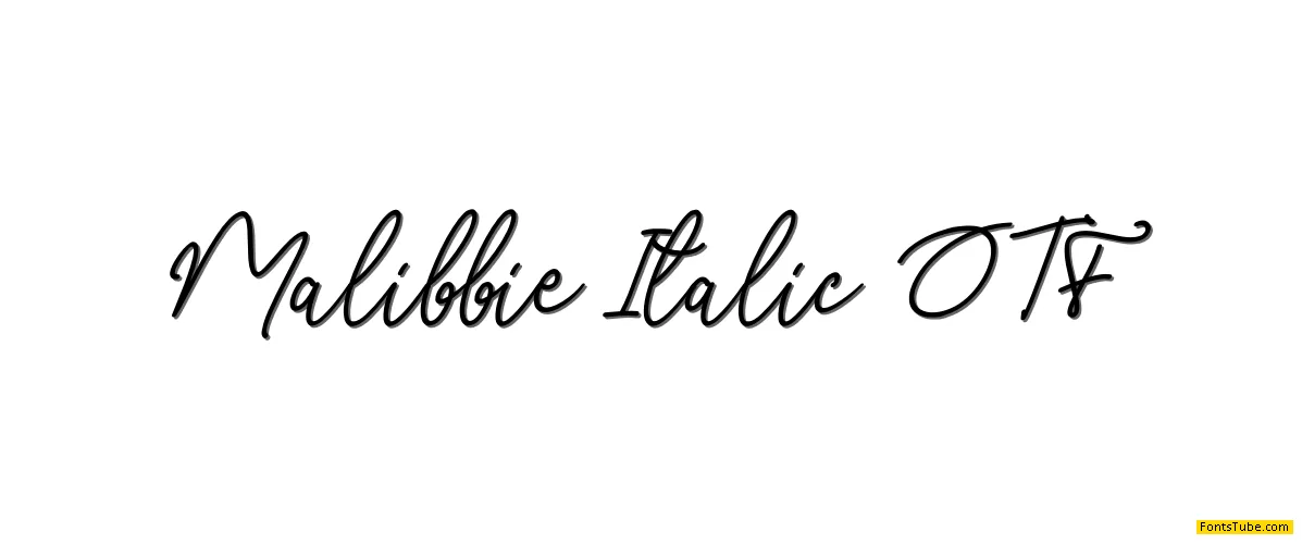 Malibbie Font Family