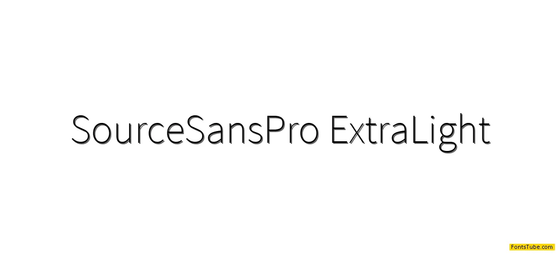 Source Sans Pro Font Family