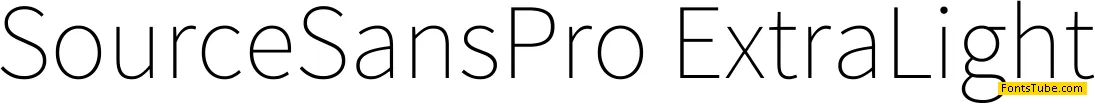 Source Sans Pro Font Family