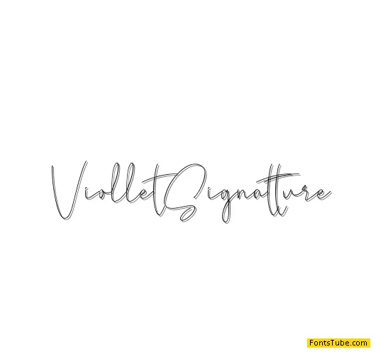 Viollet Signatture Font