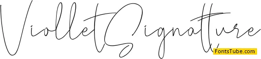 Viollet Signatture Font