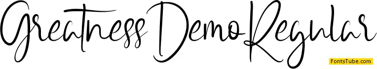 Greatness Demo Font