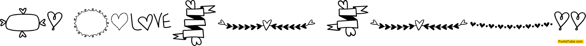 MF Heart Stuff Font